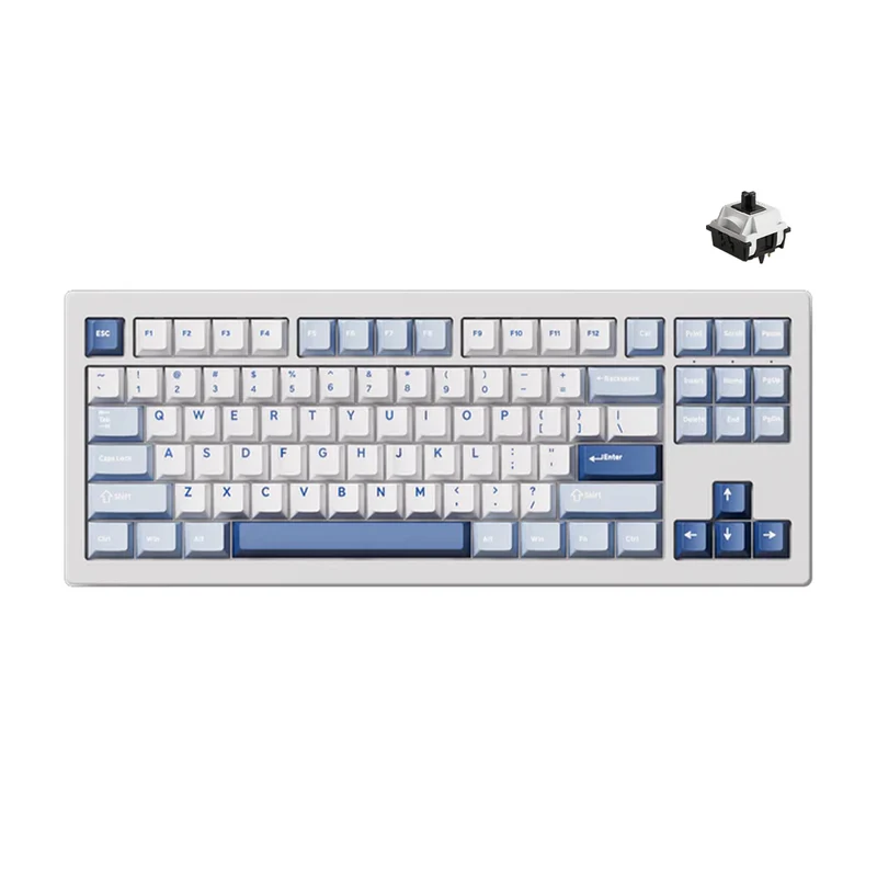 Akko 5087 V3 Glacier Multi-Mode RGB Hot-Swappable Mechanical Keyboard (Akko V3 Piano Pro Switch) (017-019-024-037-020)