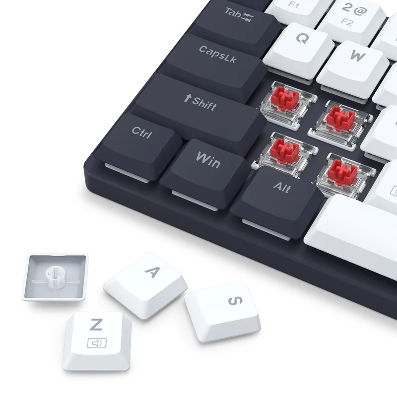 Redragon BS-8773-VB 2.4G Wireless Mechanical Keyboard & Mouse Bundle (White/Black)