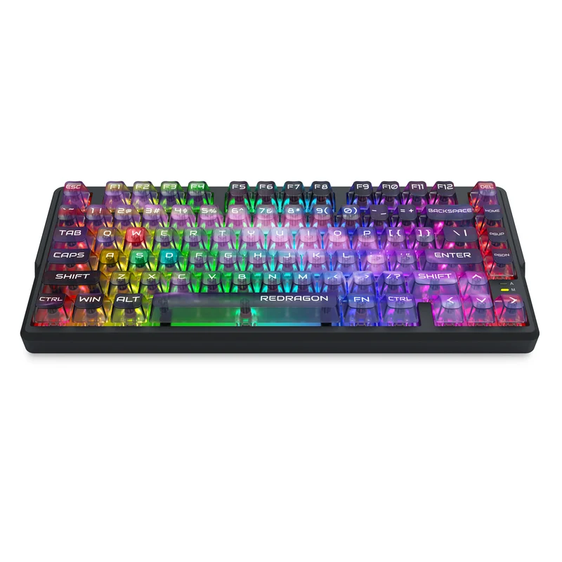 Redragon Bartlett Magnetic Tri-Mode Wireless Aluminum HE Magnetic Switch Keyboard (Amethyst Transparent Purple) (K767-WL-M)