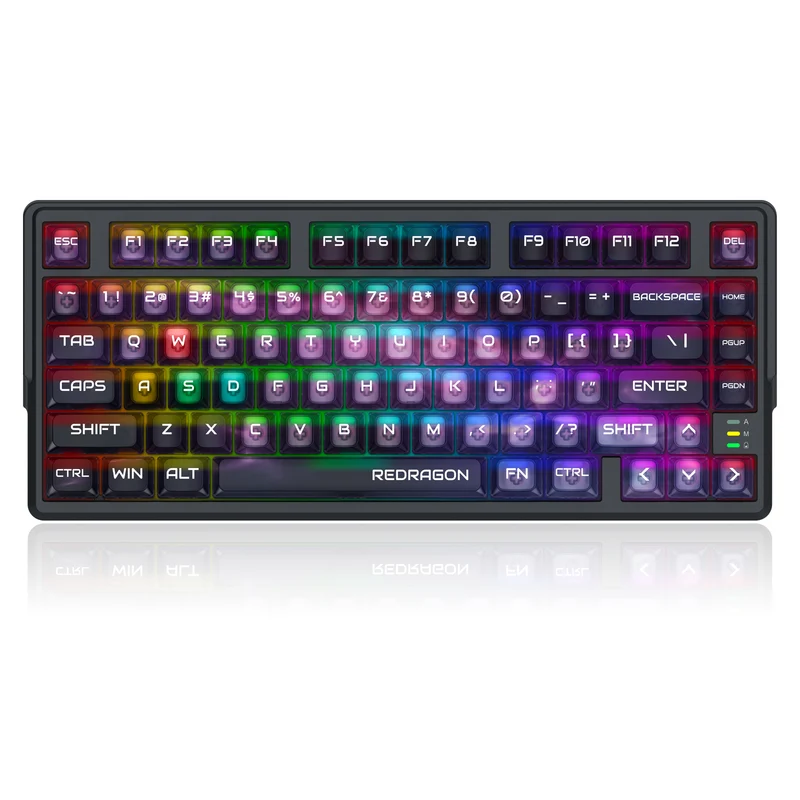 Redragon Bartlett Magnetic Tri-Mode Wireless Aluminum HE Magnetic Switch Keyboard (Amethyst Transparent Purple) (K767-WL-M)