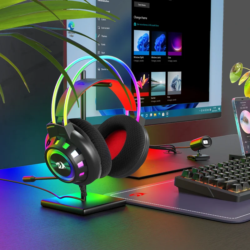 Redragon Circa H281 RGB Wired Gaming Headset (Black)