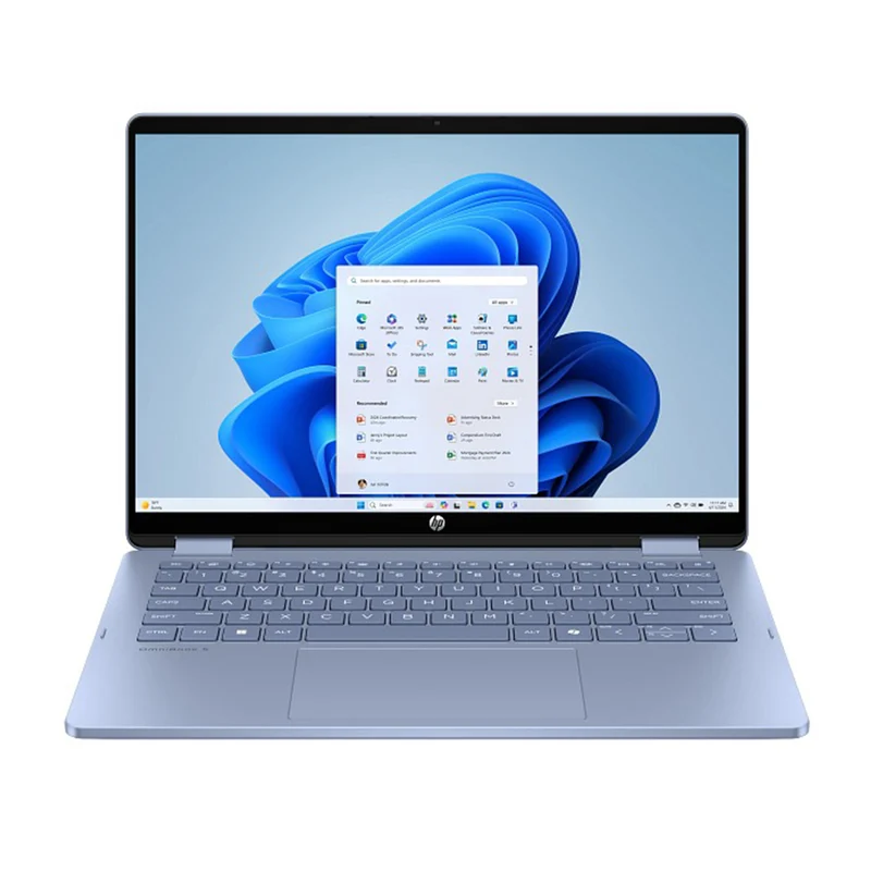 HP OmniBook 5 Flip 14-fp0061TU 2-in-1 Laptop (Sky Blue) | 14" 2K (1920x1200) IPS Touch | Core 7 150U | 16GB RAM | 1TB SSD | Intel Graphics | Windows 11 Home | MS Office Home 2024 + HP Everyday 16" Laptop Briefcase