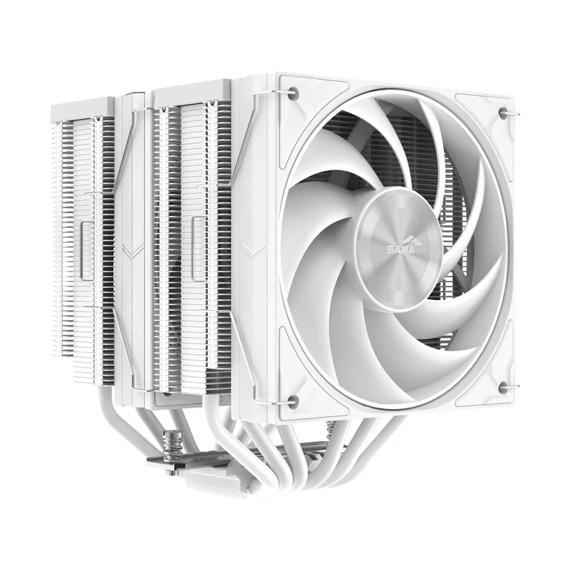 Sama A60 Dual Tower with 2x120mm Fans CPU Cooler (White) (A60-WHWNNXOX-G)