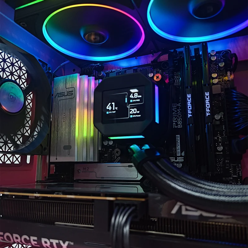Aurora Macube 110 Pink Desktop Gaming PC | AMD Ryzen 7 7700 | 16GB RAM | 1TB SSD | RTX 5060 OC | Windows 11 Pro