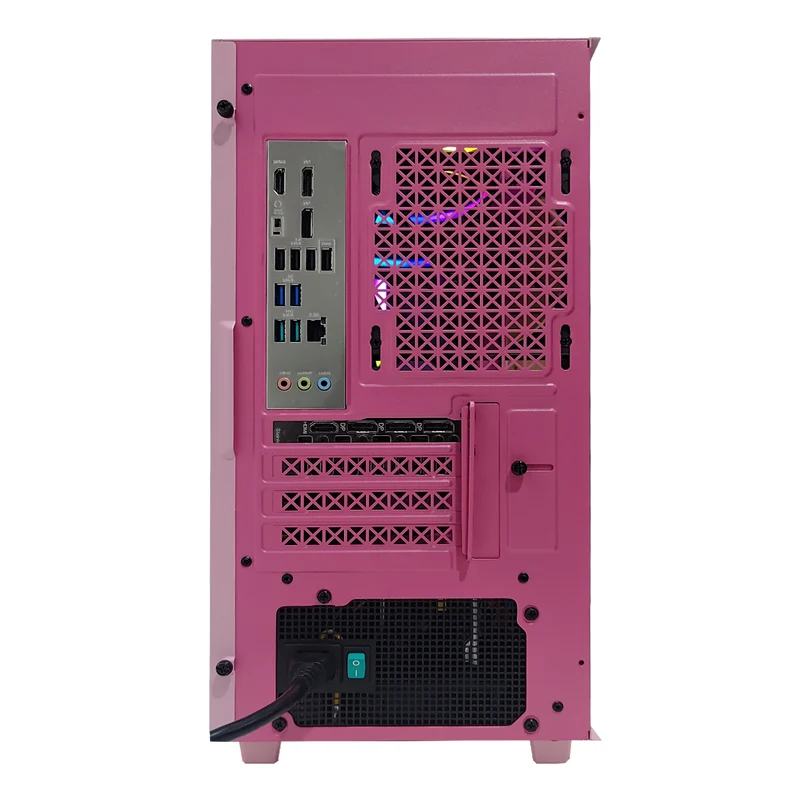 Aurora Macube 110 Pink Desktop Gaming PC | AMD Ryzen 7 7700 | 16GB RAM | 1TB SSD | RTX 5060 OC | Windows 11 Pro