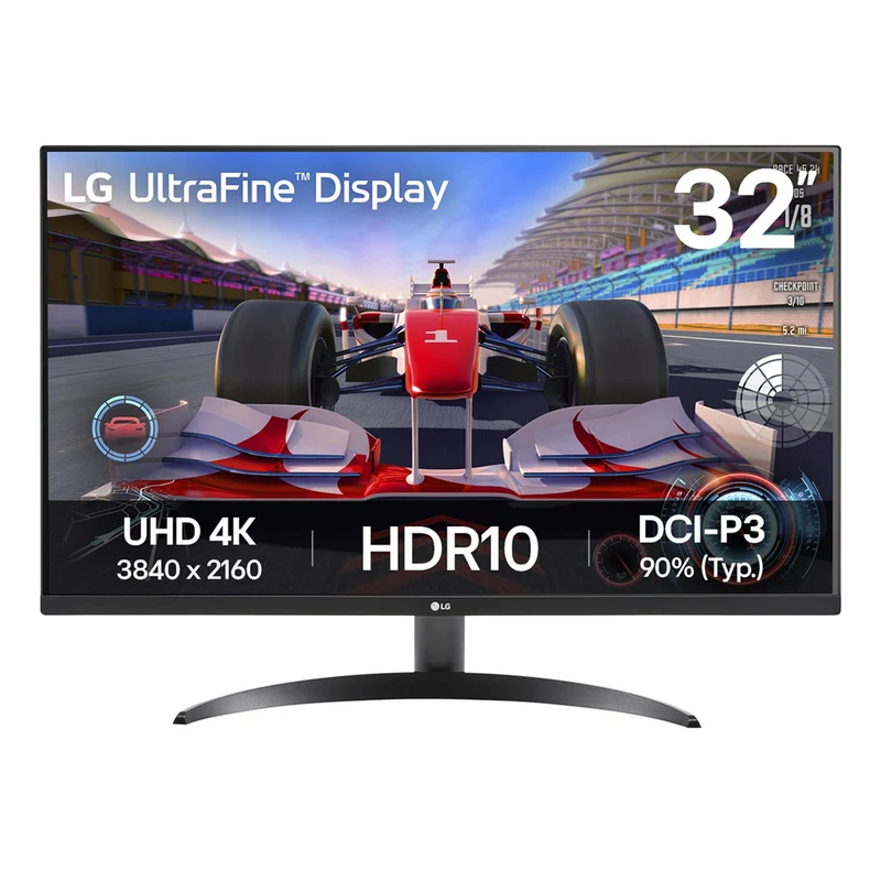 LG UltraFine 32UR500K-B 32" 4K UHD (3840x2160) 60Hz 4ms GTG VA HDR10 Monitor with Built-In Speakers & Tilt Adjustment