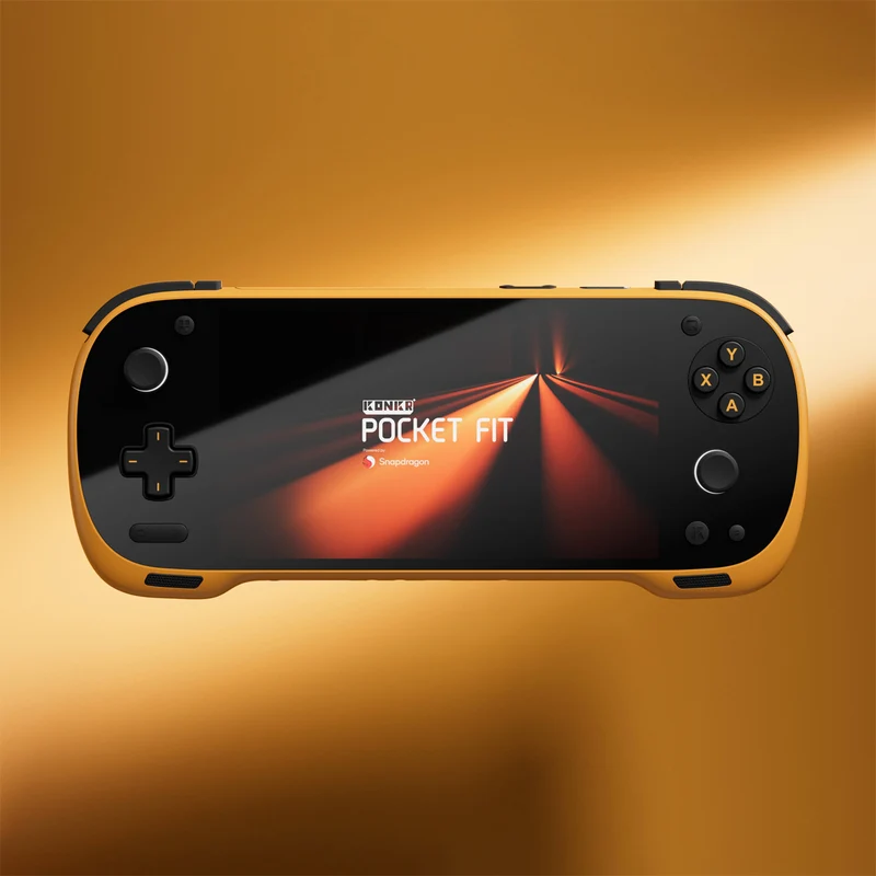 Ayaneo KONKR Pocket Fit Qualcomm Snapdragon G3 Gen 3 16GB + 512GB 6" (1920x1080) 144Hz LCD Display Handheld Gaming Console (Dragon Yellow) + KONKR Pocket Fit HD Tempered Glass Film