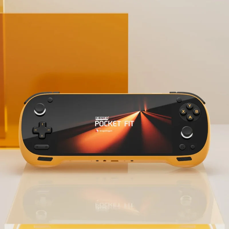 Ayaneo KONKR Pocket Fit Qualcomm Snapdragon G3 Gen 3 16GB + 512GB 6" (1920x1080) 144Hz LCD Display Handheld Gaming Console (Dragon Yellow) + KONKR Pocket Fit HD Tempered Glass Film
