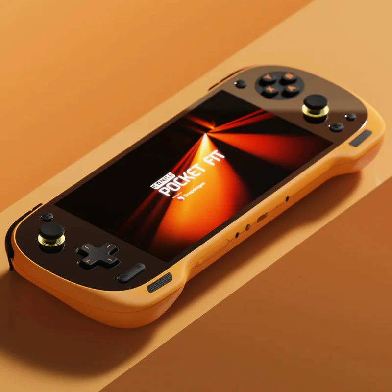 Ayaneo KONKR Pocket Fit Qualcomm Snapdragon G3 Gen 3 16GB + 512GB 6" (1920x1080) 144Hz LCD Display Handheld Gaming Console (Dragon Yellow) + KONKR Pocket Fit HD Tempered Glass Film