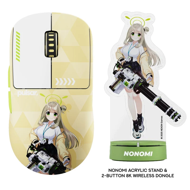 Pulsar X2 CrazyLight BlueArchive Nonomi Edition 8K Polling Rate Gaming Mouse Medium (PX2CL209)