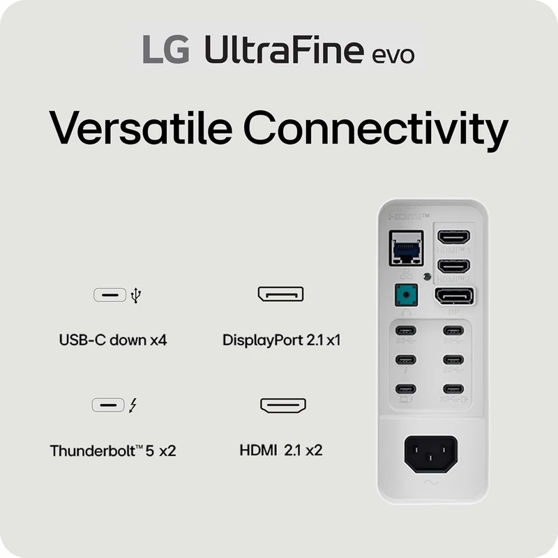 LG UltraFine 40U990A-W 5K2K 40" WUHD (5120x2160) 120Hz 5ms GtG Nano IPS Gaming Monitor with Thunderbolt 5 PD 96W and Height, Tilt & Swivel Adjustment (White)