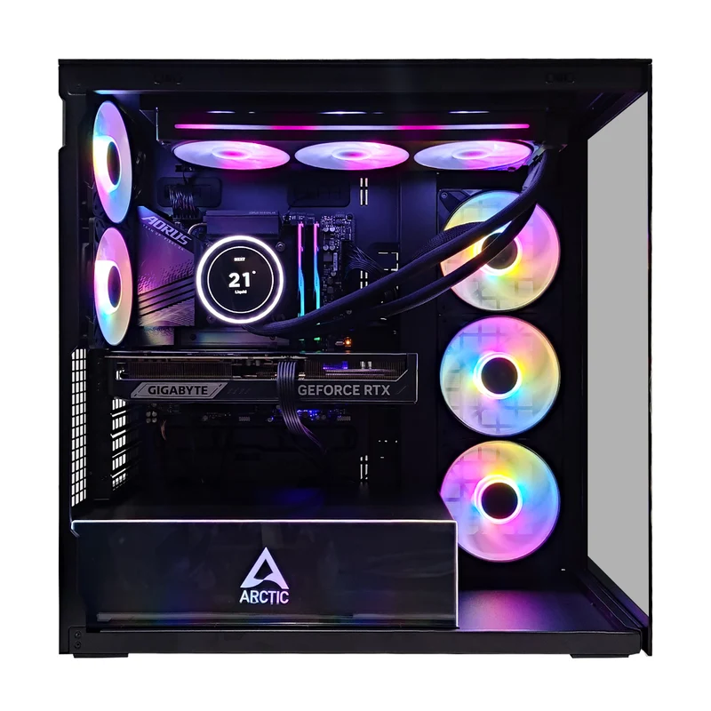 Ultra Xtender Black Desktop Gaming PC | Intel i7-14700K 14th Gen | 32GB RAM | 1TB SSD | RTX 5070 Ti | Windows 11 Pro
