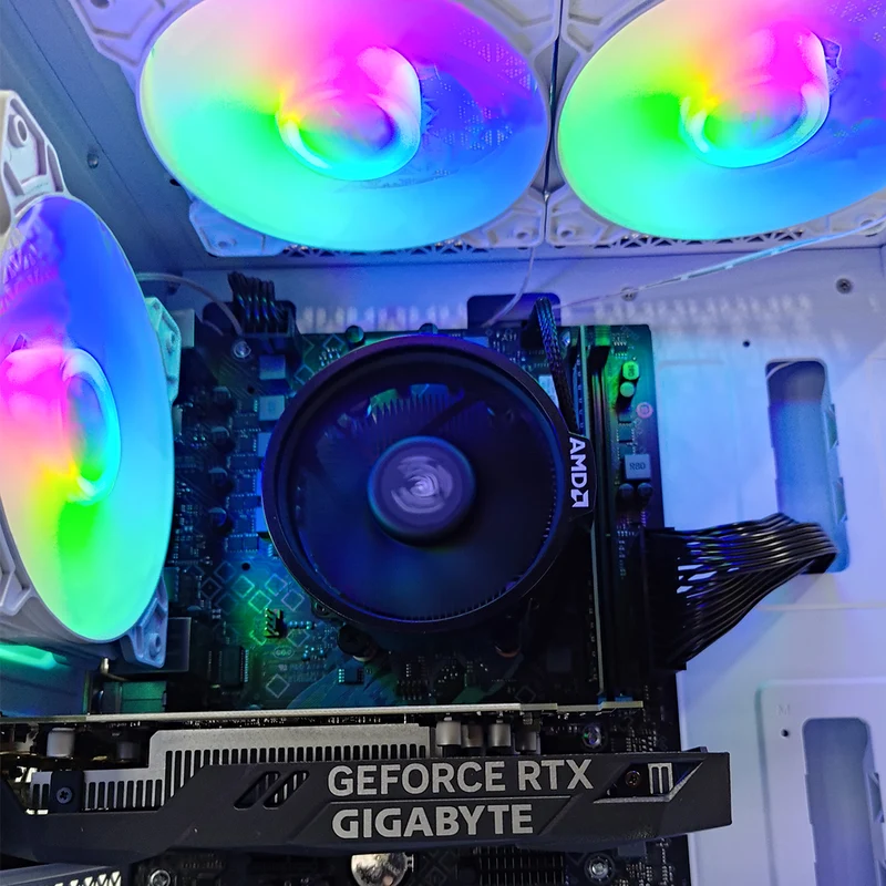 Alpha Reyna White Desktop Gaming PC | AMD Ryzen 5 5500 | 16GB RAM | 512GB SSD | RTX 3050| Windows 11 Pro