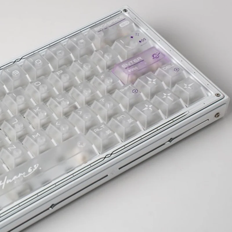 WLMouse HUAN63 HE Magnesium Alloys Keyboard (White) (KBD-HUAN63-WHITE-G)