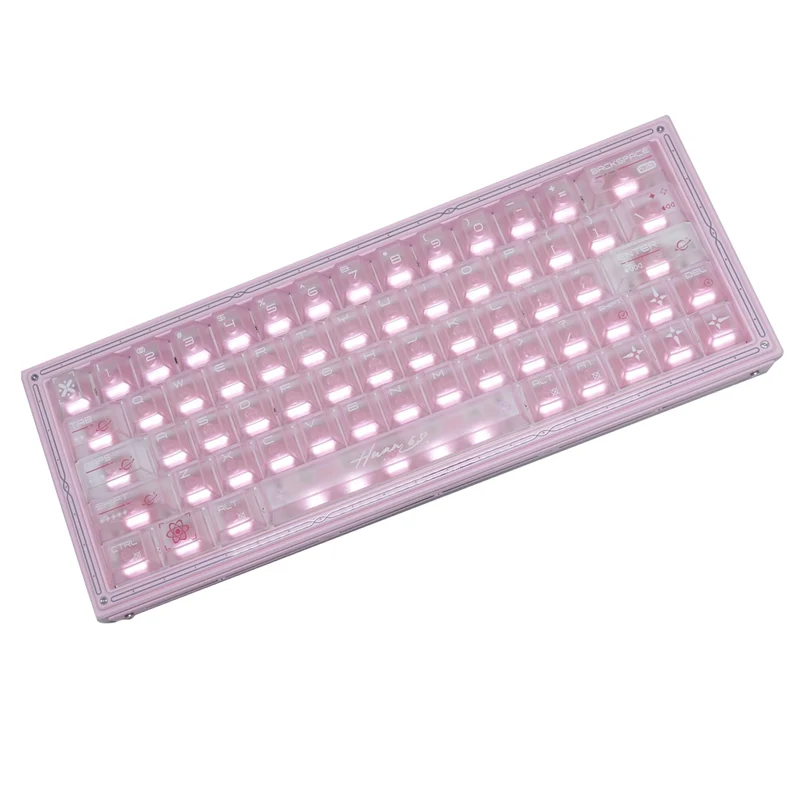 WLMouse HUAN63 HE Magnesium Alloys Keyboard (Pink) (KBD-HUAN63-PINK-G)