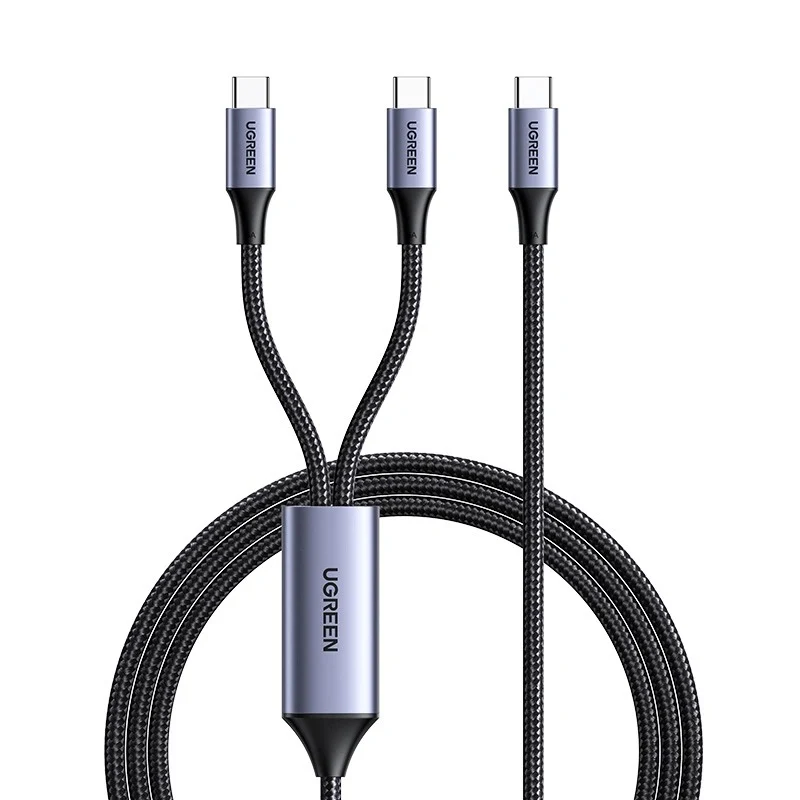 Ugreen 100W 2-in-1 USB-C to 2xUSB-C PD Fast Charging Cable - 1.5m (US561/35087)