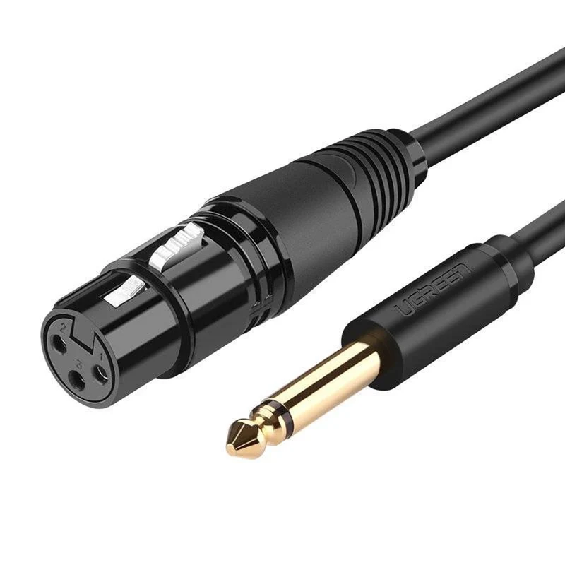 Ugreen 6.5mm Male to XLR Female Cable - 5m (Black) (AV131/20721)