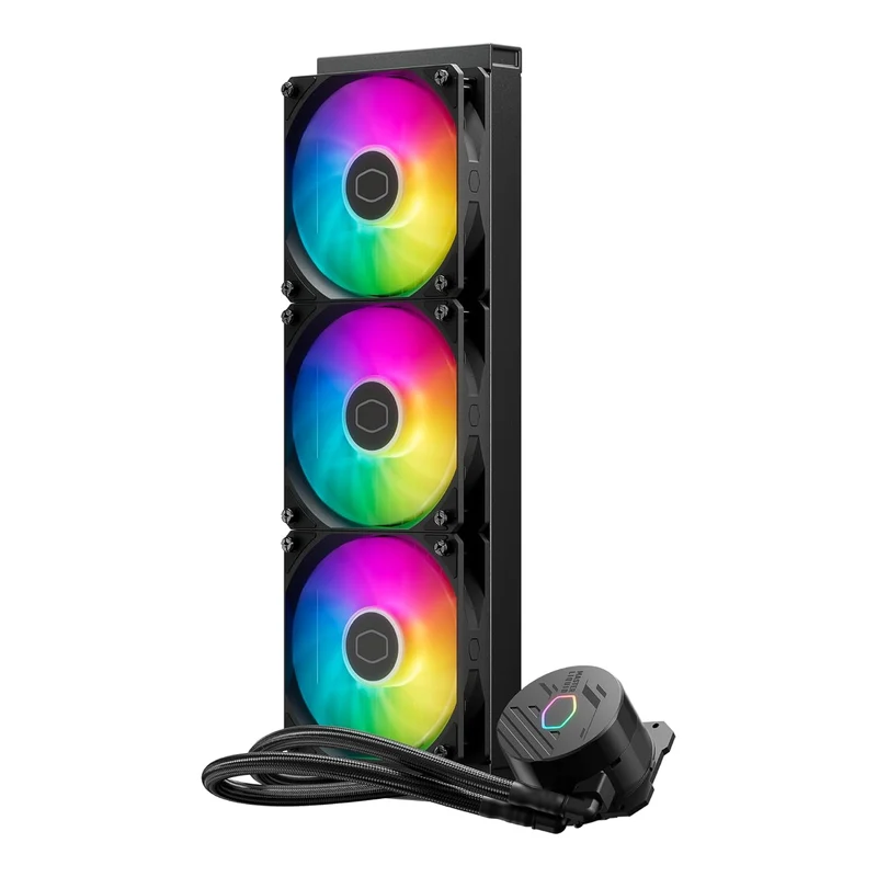 Cooler Master MasterLiquid 360L Core ARGB CPU Liquid Cooler (Black, White) (MLW-D36M-A18PZ-R1, MLW-D36M-A18PZ-RW)