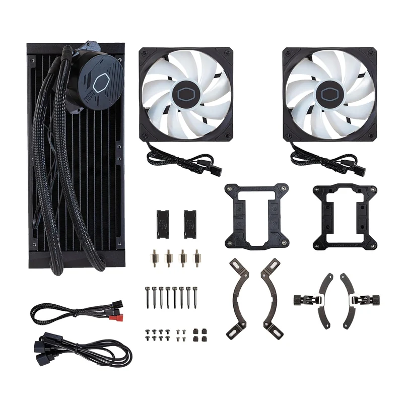 Cooler Master MasterLiquid 360L Core ARGB CPU Liquid Cooler (Black, White) (MLW-D36M-A18PZ-R1, MLW-D36M-A18PZ-RW)
