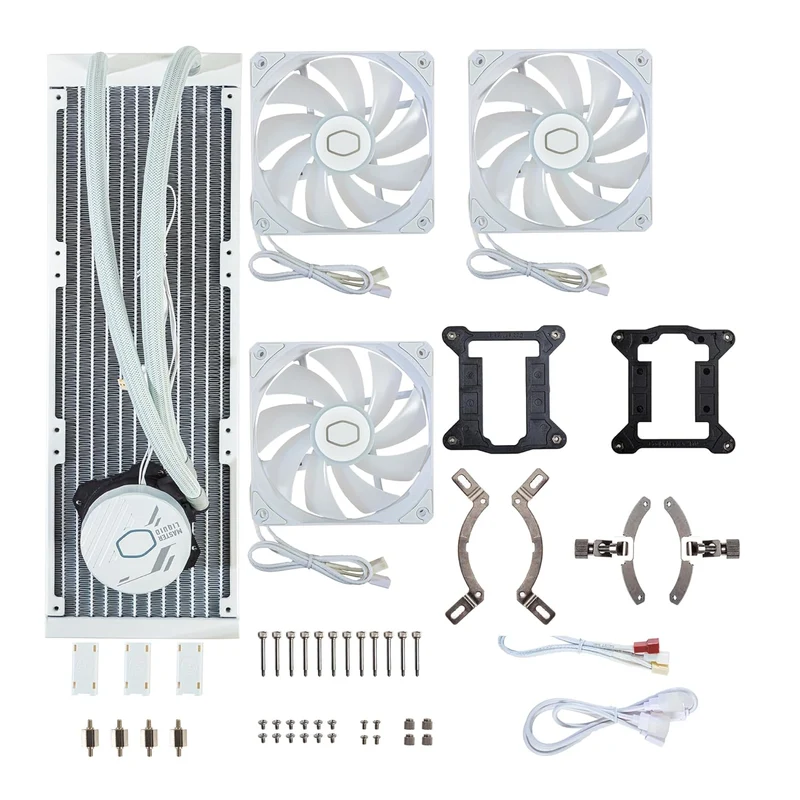 Cooler Master MasterLiquid 360L Core ARGB CPU Liquid Cooler (Black, White) (MLW-D36M-A18PZ-R1, MLW-D36M-A18PZ-RW)