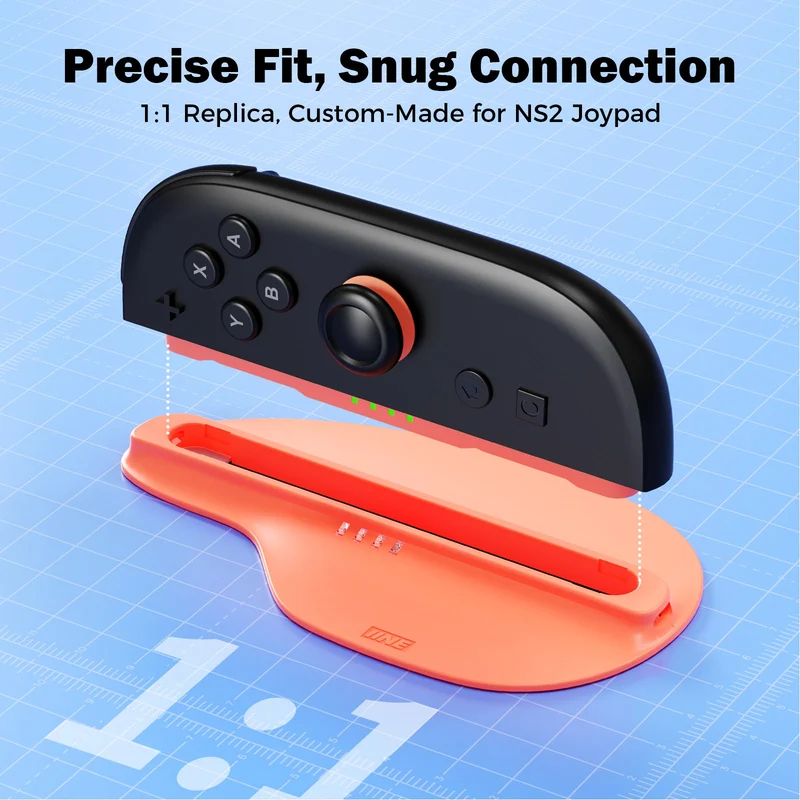 IINE Mouse Stand for Nintendo Switch 2 (Black, Blue/Orange)