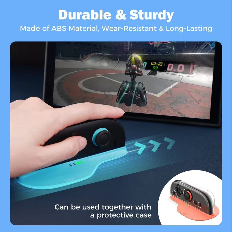 IINE Mouse Stand for Nintendo Switch 2 (Black, Blue/Orange)