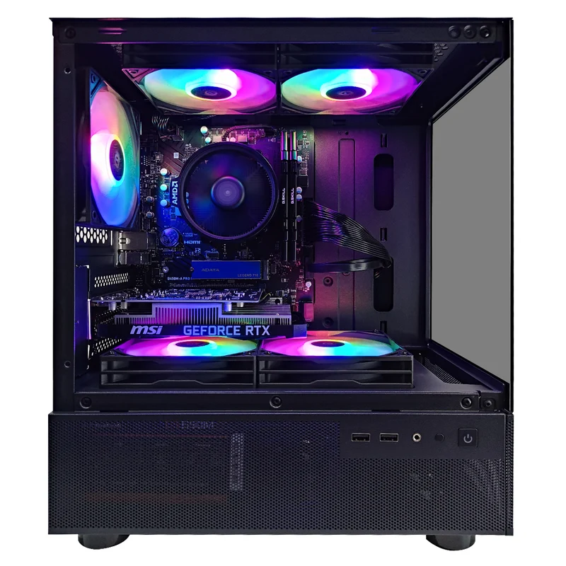 Alpha CX200M Black Desktop Gaming PC | AMD Ryzen 5 5600GT | 16 GB RAM | 512GB SSD | RTX 3050 | Windows 11 Pro