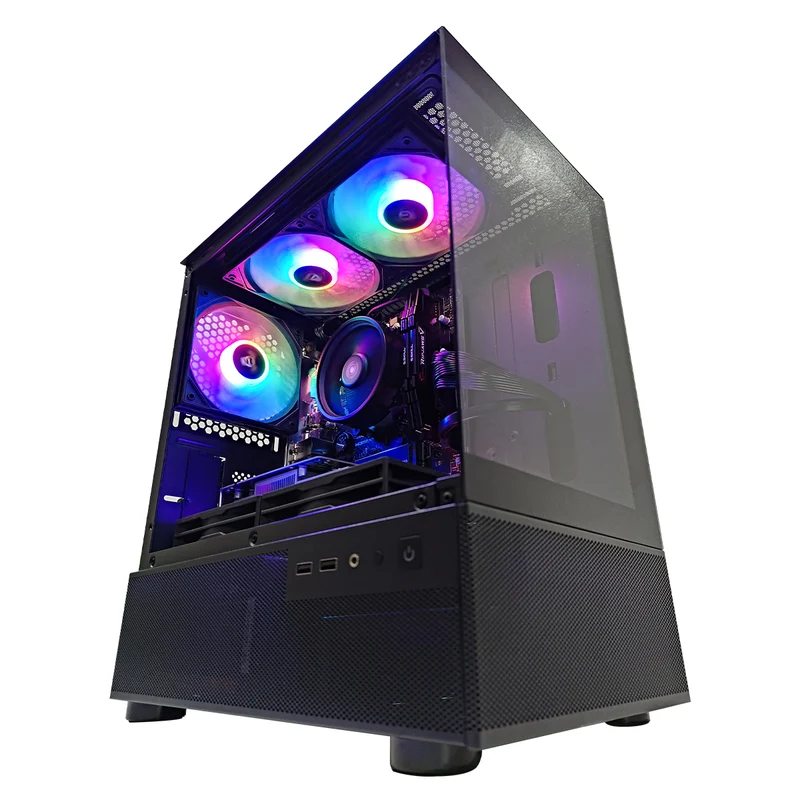 Alpha CX200M Black Desktop Gaming PC | AMD Ryzen 5 5600GT | 16 GB RAM | 512GB SSD | RTX 3050 | Windows 11 Pro
