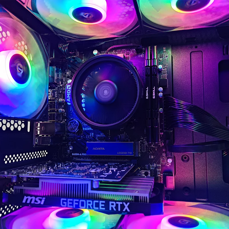 Alpha CX200M Black Desktop Gaming PC | AMD Ryzen 5 5600GT | 16 GB RAM | 512GB SSD | RTX 3050 | Windows 11 Pro