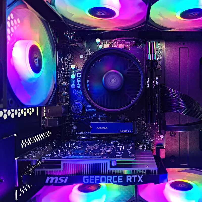 Alpha CX200M Black Desktop Gaming PC | AMD Ryzen 5 5600GT | 16 GB RAM | 512GB SSD | RTX 3050 | Windows 11 Pro