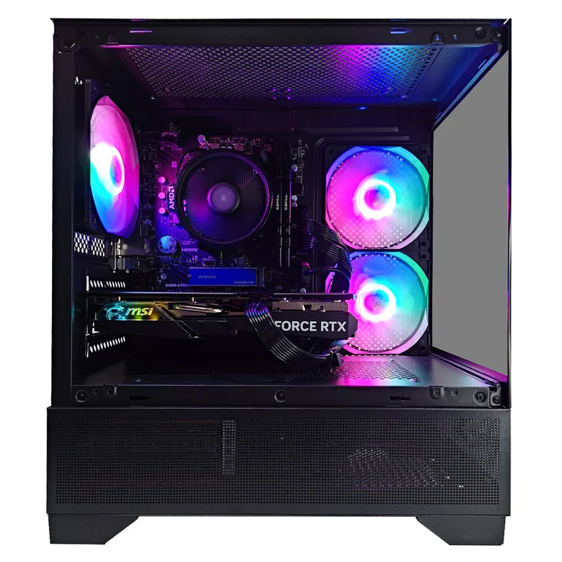 Alpha Eris TG Black Desktop Gaming PC | AMD Ryzen 5 5600GT | 16 GB RAM | 512GB SSD | RTX 4060 | Windows 11 Pro