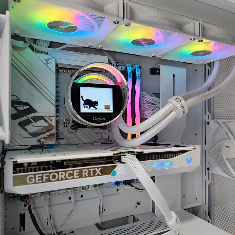 Optima H7 Flow White Desktop Gaming PC | AMD Ryzen 7 7800X3D | 32 GB RAM | 1 TB SSD | RTX 5070 | Windows 11 Pro