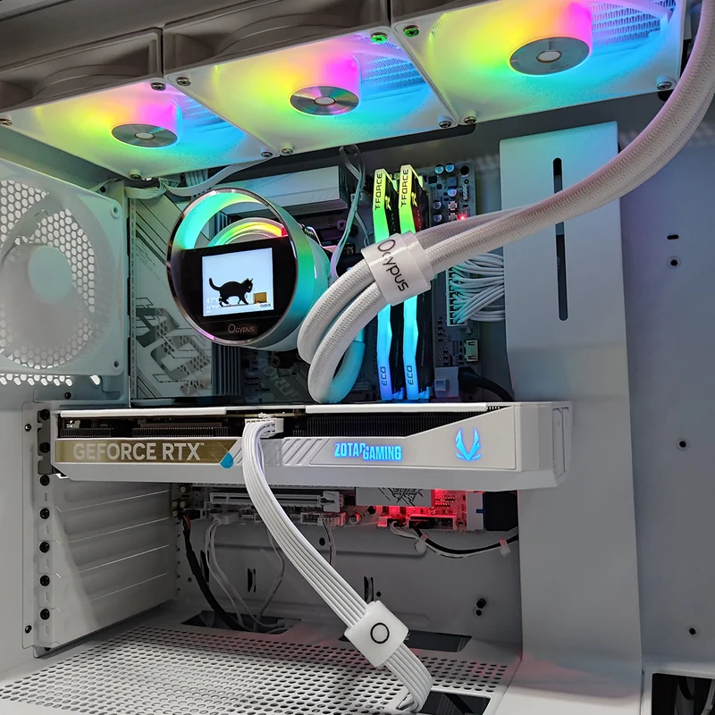 Optima H7 Flow White Desktop Gaming PC | AMD Ryzen 7 7800X3D | 32 GB RAM | 1 TB SSD | RTX 5070 | Windows 11 Pro