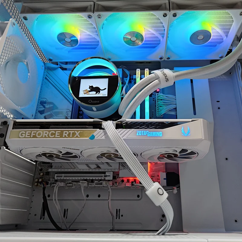 Optima H7 Flow White Desktop Gaming PC | AMD Ryzen 7 7800X3D | 32 GB RAM | 1 TB SSD | RTX 5070 | Windows 11 Pro