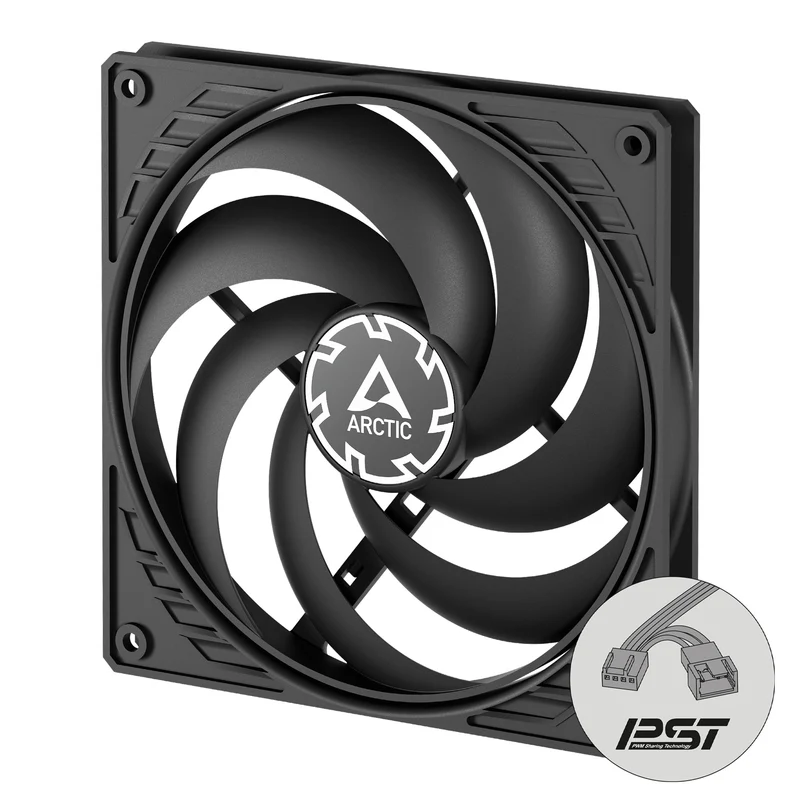 Arctic P14 Slim PWM PST 140mm Low-Profile PWM Fan with Cable Splitter (ACFAN00268A)