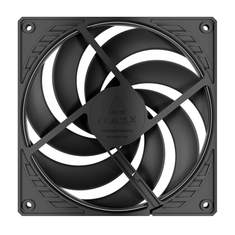 Arctic P14 Slim PWM PST 140mm Low-Profile PWM Fan with Cable Splitter (ACFAN00268A)