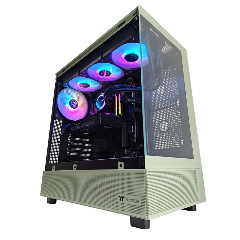Sophos View 270 Matcha Green Desktop Gaming PC | AMD Ryzen 7 9700X | 32GB RAM | 1TB SSD | RTX 5060 TI | Windows 11 Pro