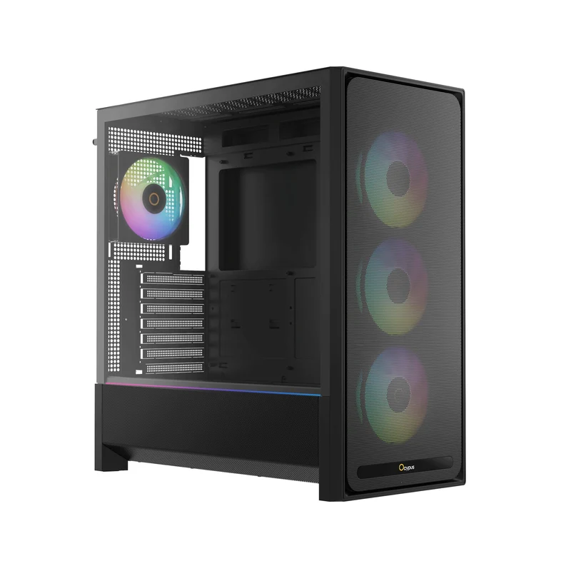 Ocypus Delta C70 ARGB Mid-Tower PC Case (Black, White)
