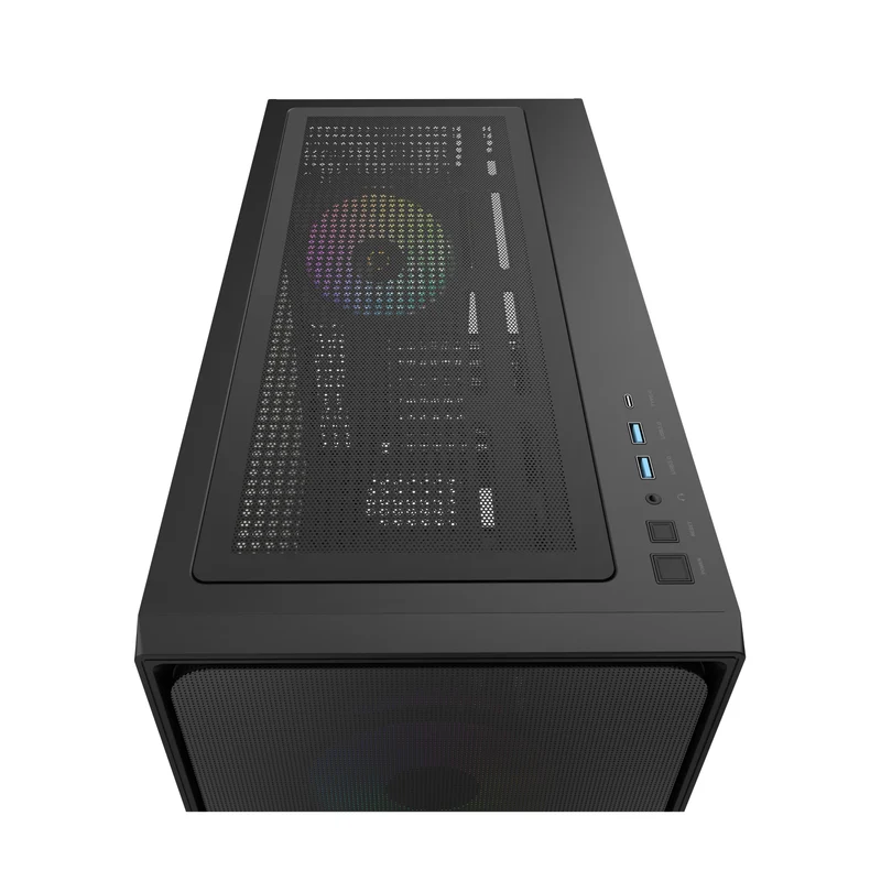 Ocypus Delta C70 ARGB Mid-Tower PC Case (Black, White)