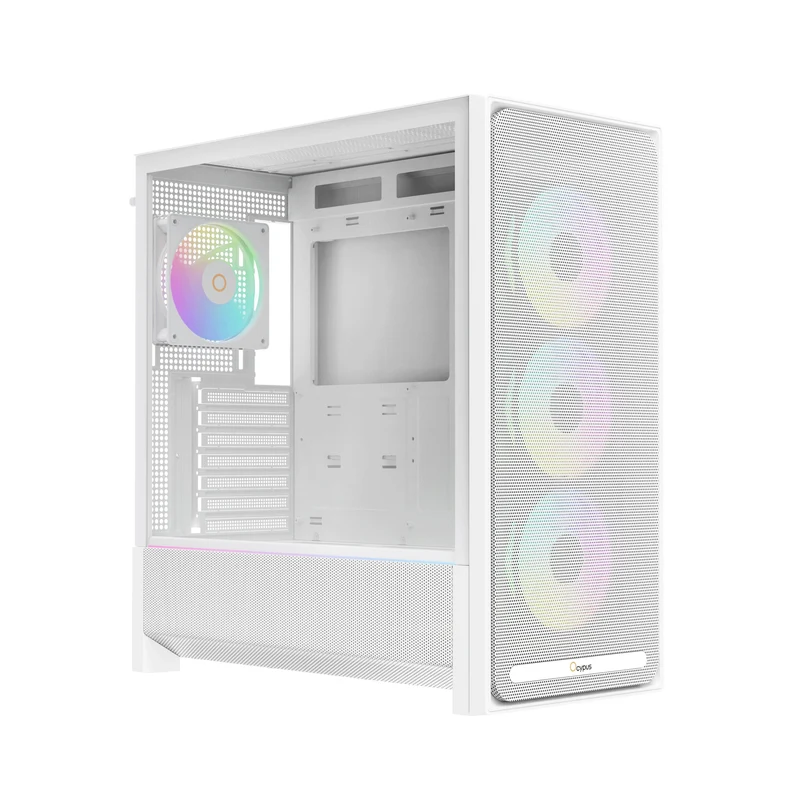 Ocypus Delta C70 ARGB Mid-Tower PC Case (Black, White)