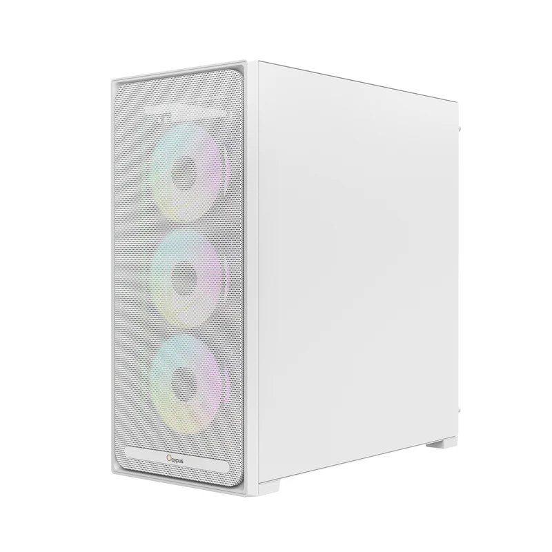 Ocypus Delta C70 ARGB Mid-Tower PC Case (Black, White)