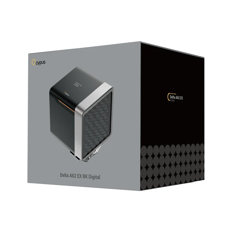 Ocypus Delta A62 EX Digital CPU Air Cooler (Black, White)