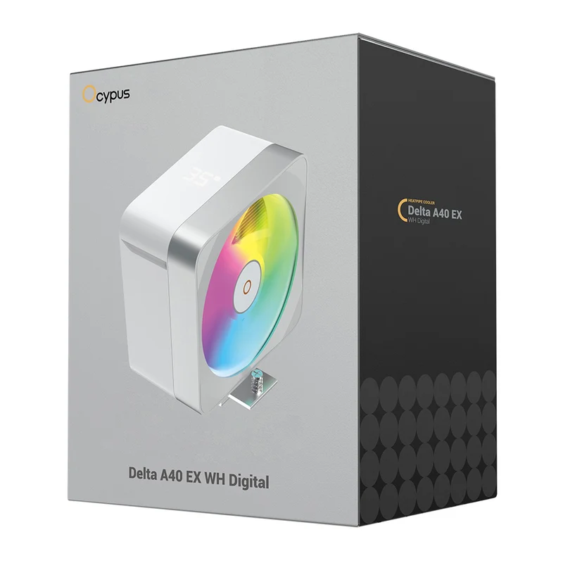 Ocypus Delta A40 EX Digital Single Tower CPU Air Cooler (Black, White)
