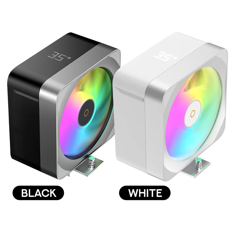 Ocypus Delta A40 EX Digital Single Tower CPU Air Cooler (Black, White)