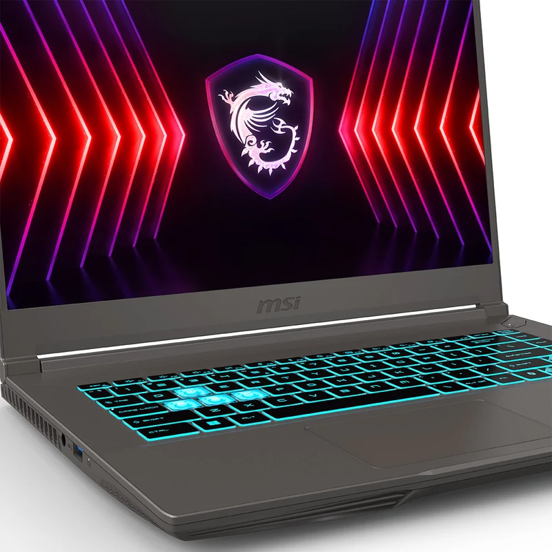 MSI Thin A15 B7UC-655PHNN Laptop | 15.6" FHD (1920x1080) 144Hz IPS | Ryzen 5 7535HS | 8GB RAM | 512GB SSD | RTX 3050 | Windows 11 Home | MSI Essential Backpack
