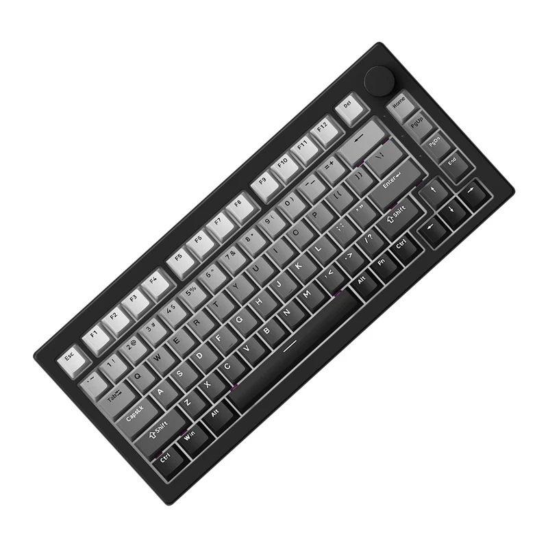 Akko 5075 V3 Multi-Mode RGB Hot-Swappable Mechanical Keyboard (Gradient Black) (Akko Frost Pink Switch)