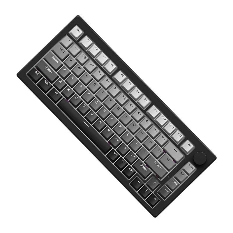 Akko 5075 V3 Multi-Mode RGB Hot-Swappable Mechanical Keyboard (Gradient Black) (Akko Frost Pink Switch)