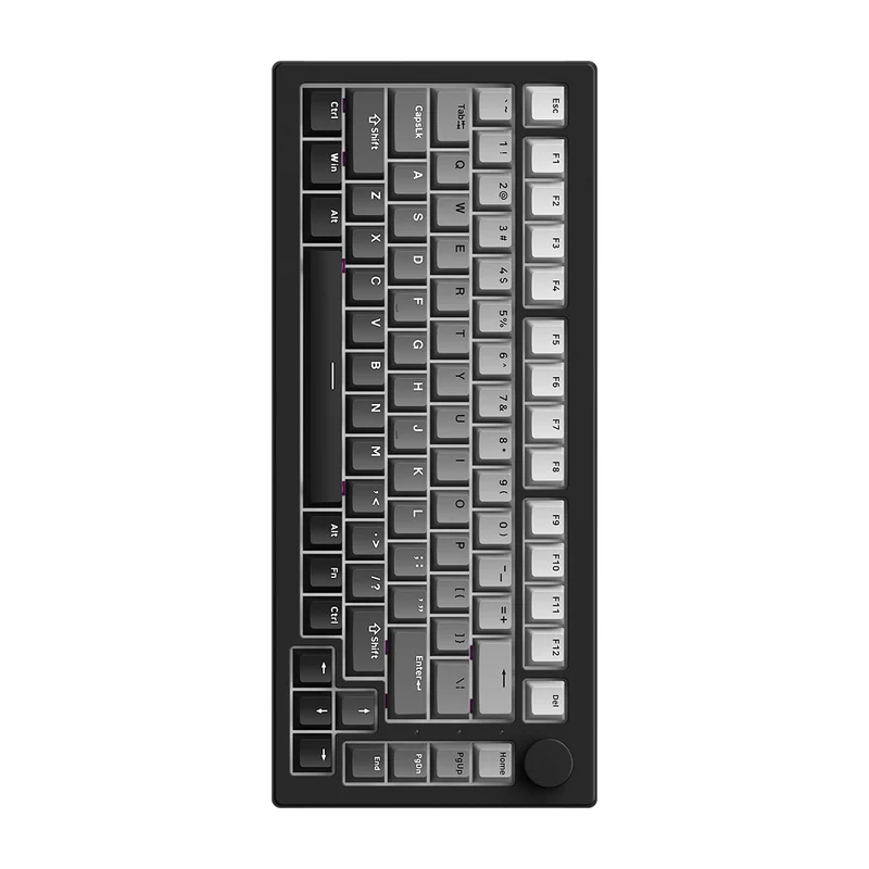 Akko 5075 V3 Multi-Mode RGB Hot-Swappable Mechanical Keyboard (Gradient Black) (Akko Frost Pink Switch)
