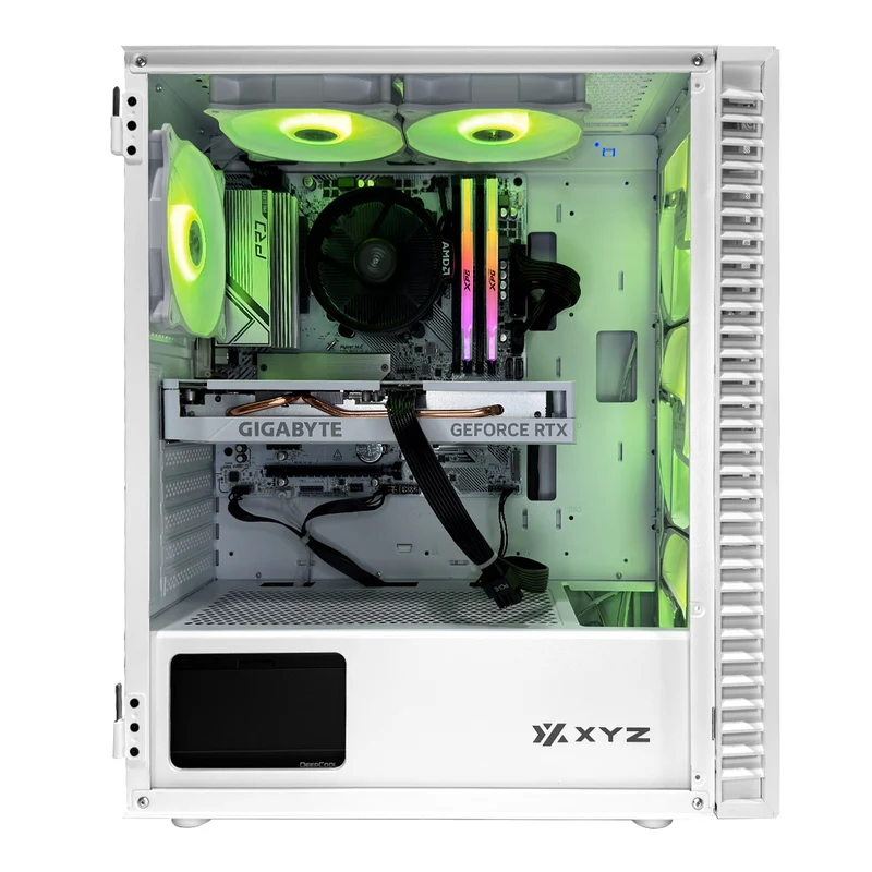 Alpha Airone 100 Mesh White Desktop Gaming PC | AMD Ryzen 5 5600 | 16GB RAM | 512GB SSD | RTX 4060 | Windows 11 Pro