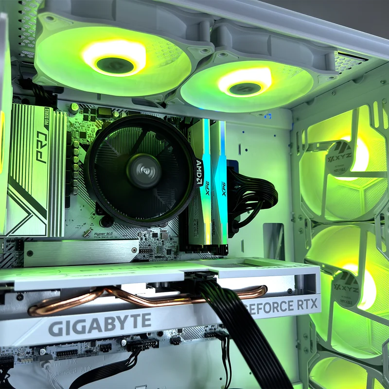 Alpha Airone 100 Mesh White Desktop Gaming PC | AMD Ryzen 5 5600 | 16GB RAM | 512GB SSD | RTX 4060 | Windows 11 Pro